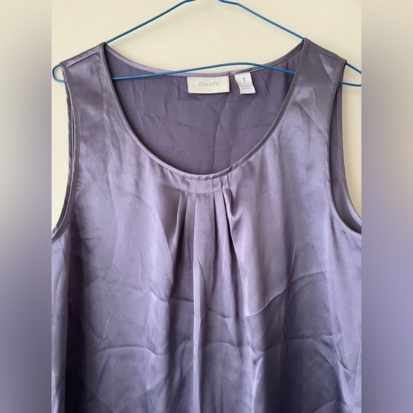 Chico's Women's Sleeveless Top/ Camisole / Blouse Chicos Size 1 - Picture 3 of 6